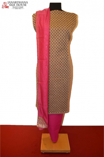 Party Wear Exclusive Unstitched Pure Cotton Suit